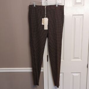 Etcetera Women's Brown Patterned Trousers